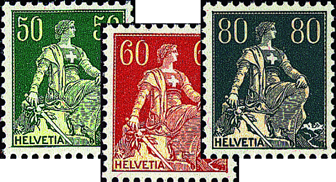 1940, Helvetia mit Schwert