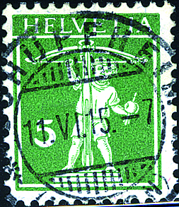 5 Rp. grün, Type 3