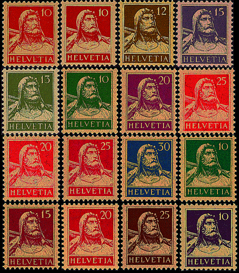1914-1930, Tellbrustbild