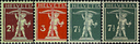 2 1-2 Rp. bräunlichlila u. 7 1-2 Rp. grau, Type 2 + 3