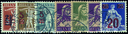 1915-1930, Aufbrauchsausgaben mit neuen Wertaufdrucken
