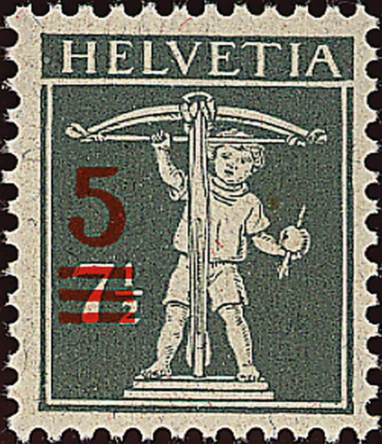 5 - 7 1/2 Rp. grau, Type 2