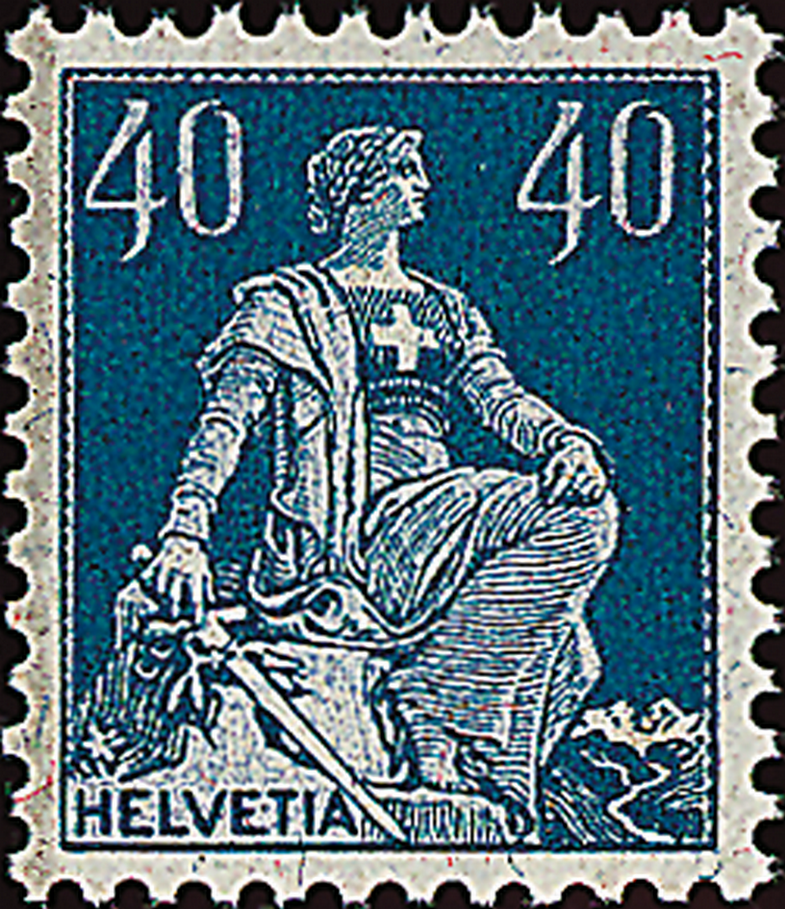 40 Rp. grünlichblau