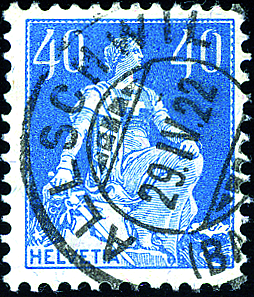 40 Rp. grünlichblau