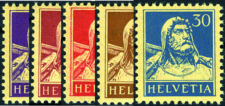 1914-1933, Tellbrustbild