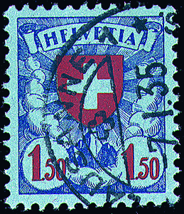 150 Rp. ultramarin-rot-hellblau
