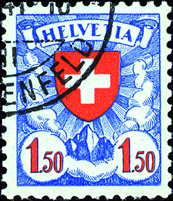 150 Rp. ultramarin-rot-hellblau