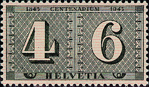 4 + 6 Rp. grauschwarz-orange