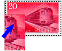 20 Rp. Gotthardschnellzug, "Druck der 3 Farben um ca 1 mm verschoben"