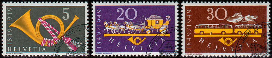 1949, 100 Jahre Eidgenössische Post