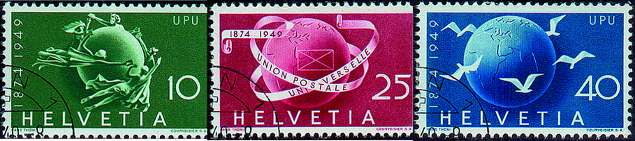 1949, 75 Jahre Weltpostverein