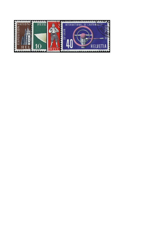 1955, Werbe- und Gedenkmarken