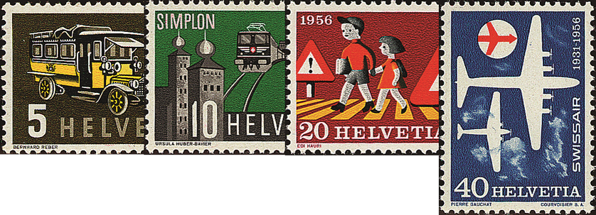 1956, Werbe- und Gedenkmarken