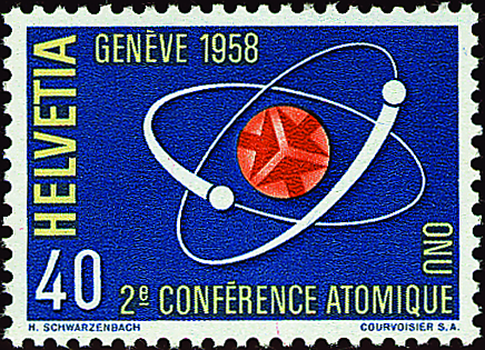 40 Rp. Sinnbilder der Kernverschmelzung