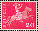 20 Rp. Postreiter, &quot;Staubwolke&quot;