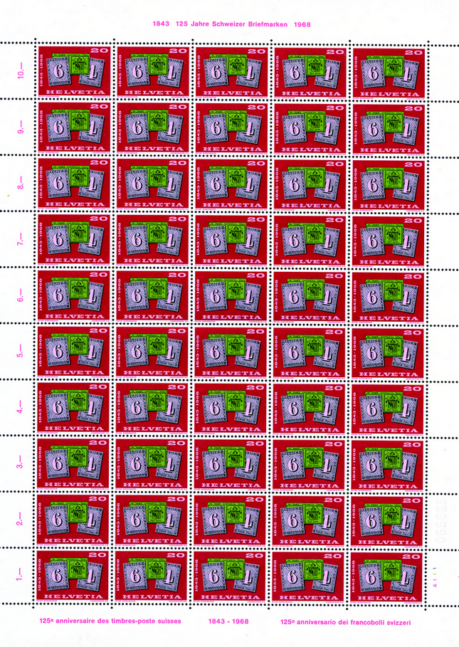 20 Rp. 125 J. Schw. Briefmarken