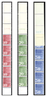 1970, Ziffermarken