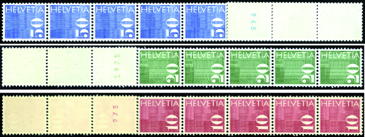 1970, Ziffermarken