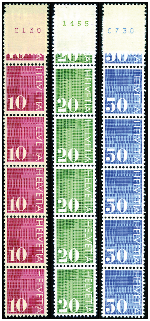 1970, Ziffermarken