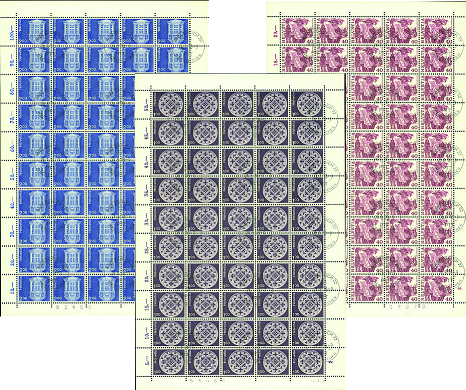 1978, Volksbräuche u. 1978-1970, Architektur und Kunsthandwerk, Papieränderung (ohne Fasern)