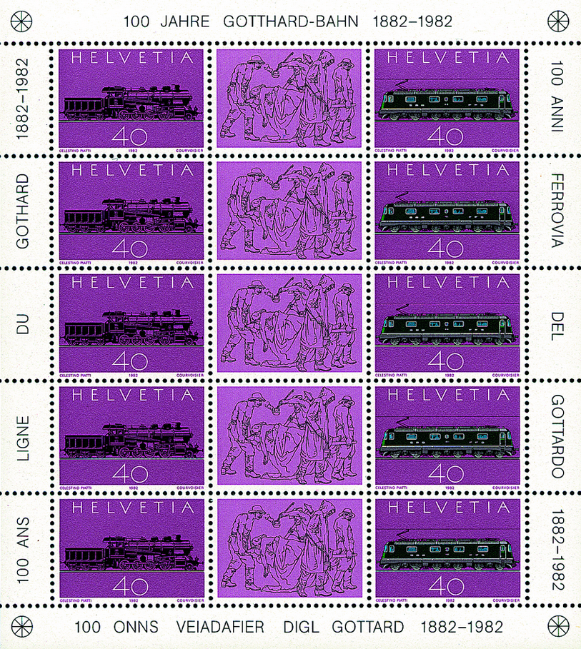1982, 100 Jahre Gotthard-Bahn