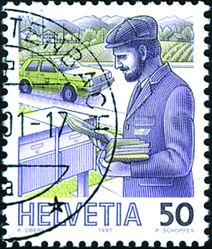 50 Rp. Postbote heute