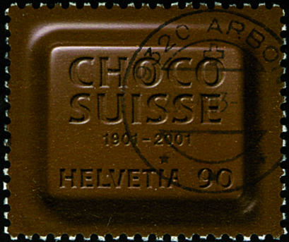 90 Rp. 100 Jahre Choco Suisse, dunkelbraun