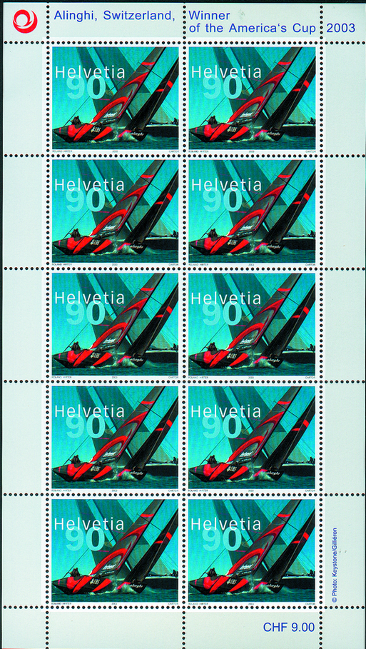 90 Rp. Alinghi - Switzerland