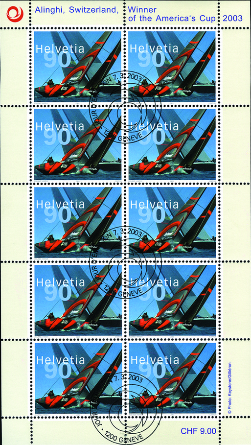 90 Rp. Alinghi - Switzerland