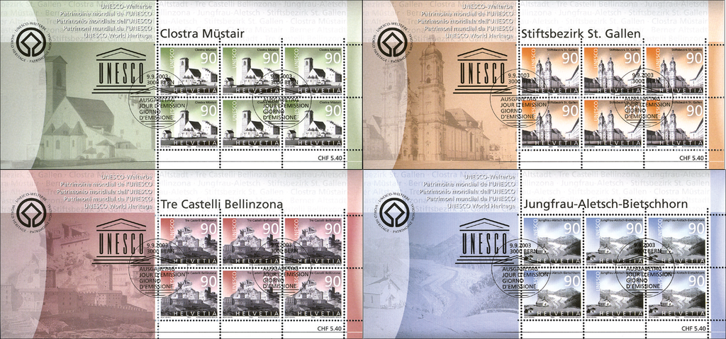 2003, UNESCO - Welterbe der Schweiz
