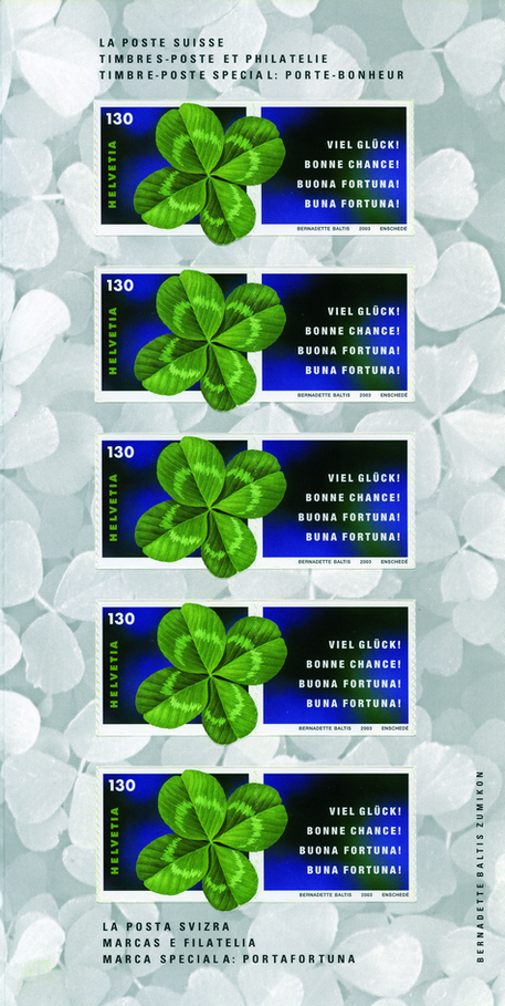 130 Rp. vierblättriges Kleeblatt