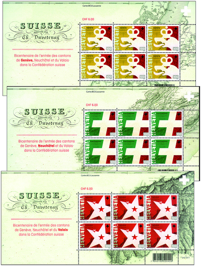 2015, 200 Jahre in der Eidgenossenschaft: Genf, Neuenburg und Wallis
