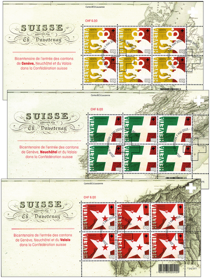 2015, 200 Jahre in der Eidgenossenschaft: Genf, Neuenburg und Wallis