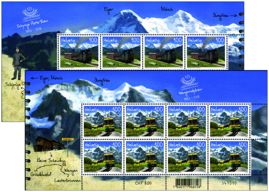 2018, 125 Jahre Schynige Platte-Bahn und Wengernalpbahn