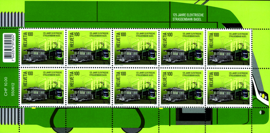 100 Rp. Elektrische Strassenbahn Basel