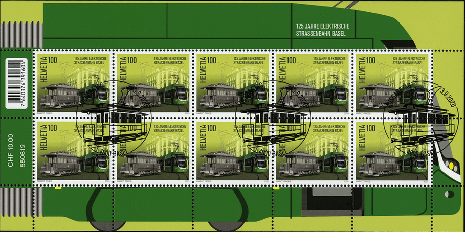 100 Rp. Elektrische Strassenbahn Basel