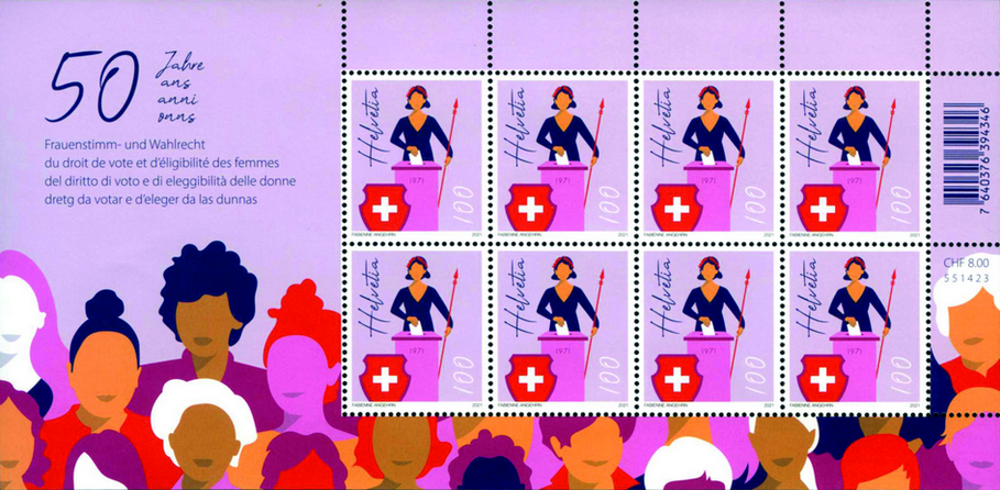 100 Rp. 50 Jahre Frauenstimm- und Wahlrecht