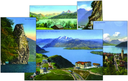 1920-1930, Spezial-Kollektion "Im Herzen der Schweiz" mit 5 nostalgischen Ansichten rund um den Vierwaldstättersee