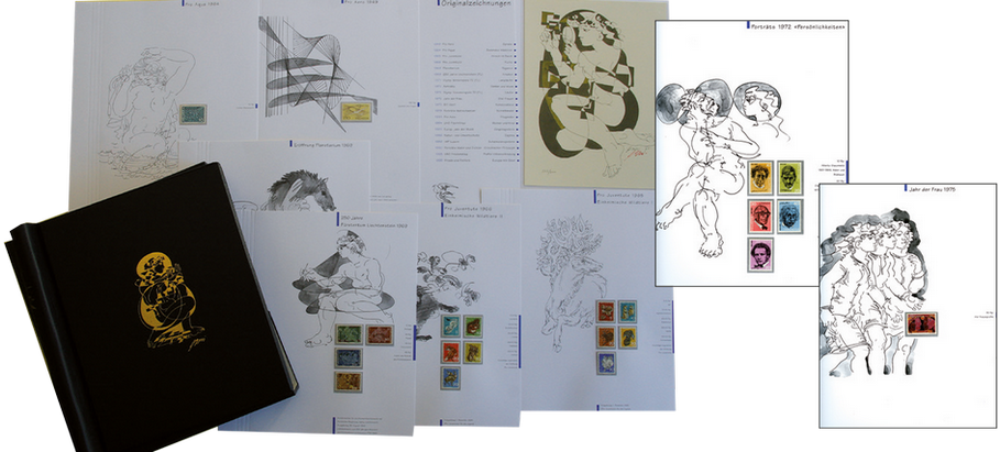 1995, &quot;Hans Erni&quot; - offizielle Briefmarkensammlung