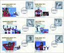 2014, Olympische Spiele Sotschi, 6 Sonderbelege und Gratismünze