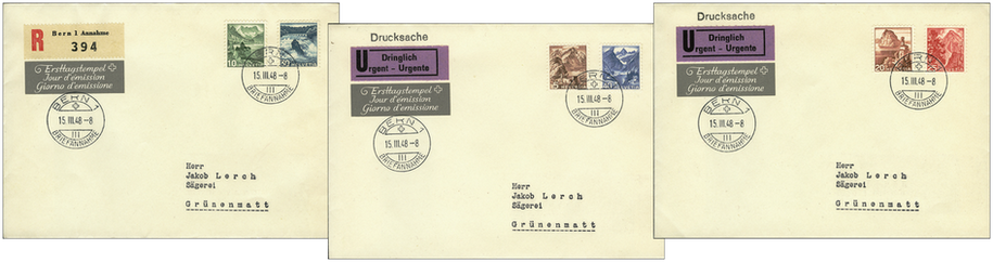 1948, Farbänderungen der Landschaftsbilder und neues Bildmotiv