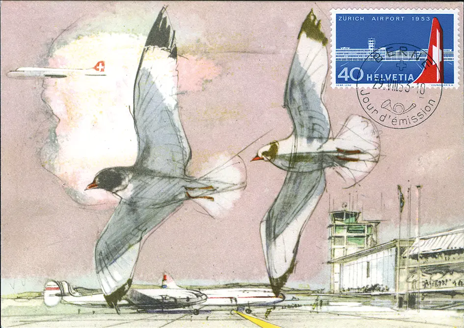 40 Rp. Flughafen Zürich, f