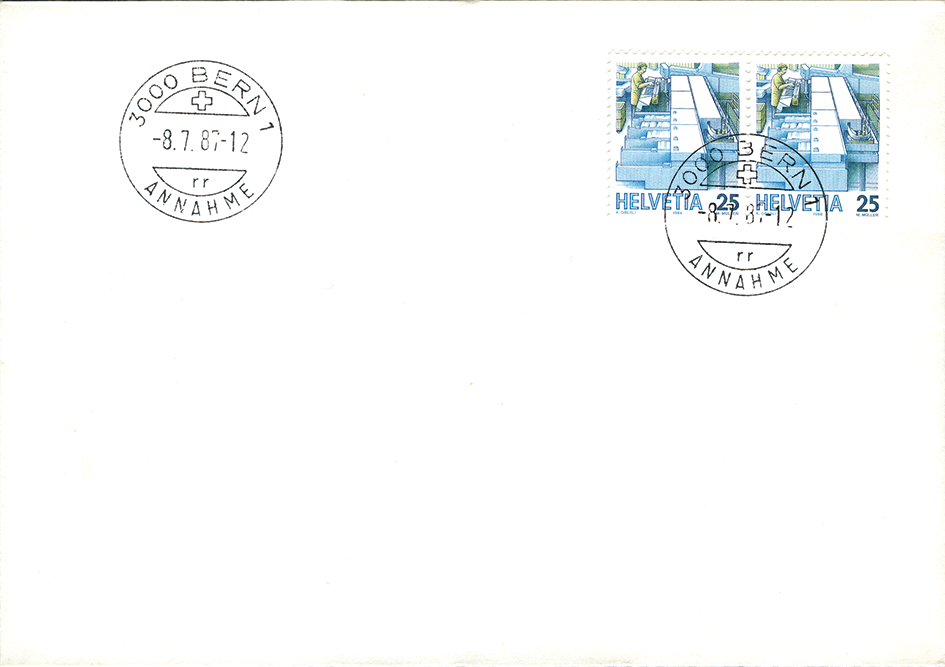 25 Rp. Briefaufbereitungsanlage