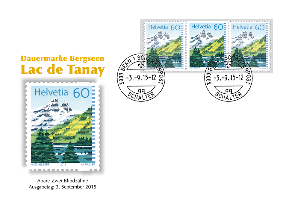 60 Rp. Lac de Tanay, &quot;Zwei Blindzähne&quot;