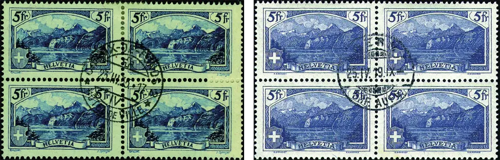 5 Fr. Rütli, neue Zeichnung, blau