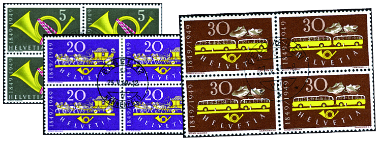 1949, 100 Jahre Eidgenössische Post
