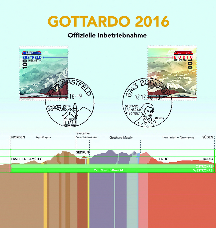 2016, Gottardo - Offizielle Inbetriebnahme