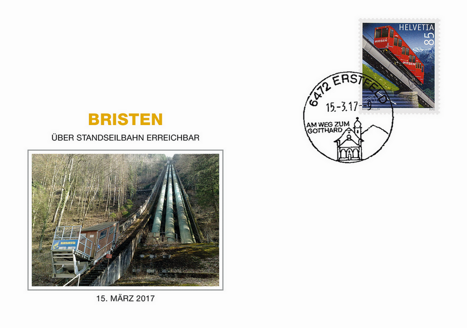 2017, Bristen - über Standseilbahn erreichbar
