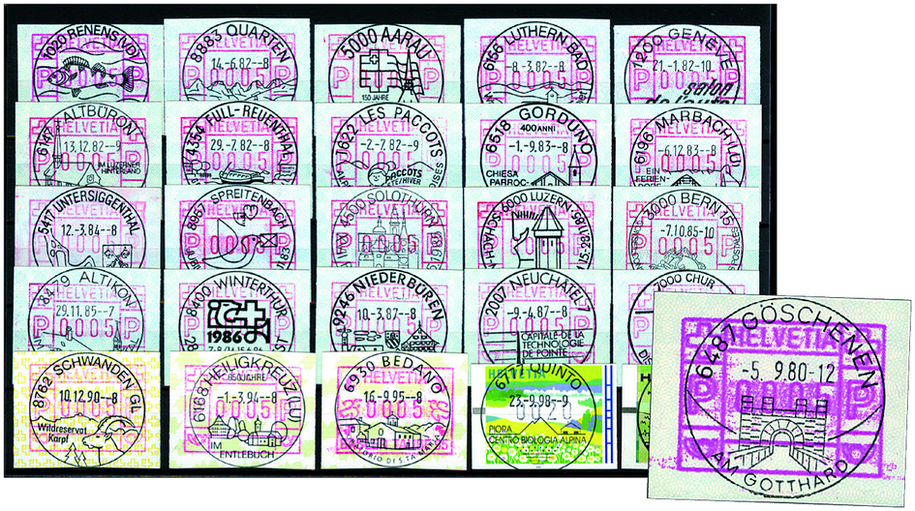 1980-2005, Kollektion mit über 25 ATM-Marken