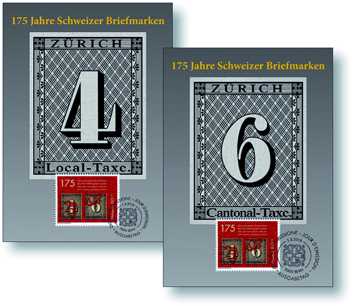 2018, 175 Jahre Schweizer Briefmarken